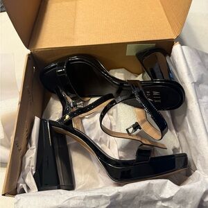 Mix No. 6 Black Patent Heels